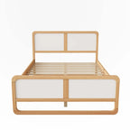 Modern Style Full Size Solid Wood Platform Bed for Kids