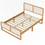 Modern Style Full Size Solid Wood Platform Bed for Kids