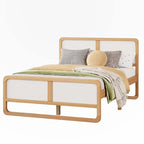 Modern Style Full Size Solid Wood Platform Bed for Kids