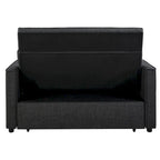 Modern 76.5 Length Pull Out Tufted Convertible Loveseat Upholstery Reclining Sleeper Sofa Bed
