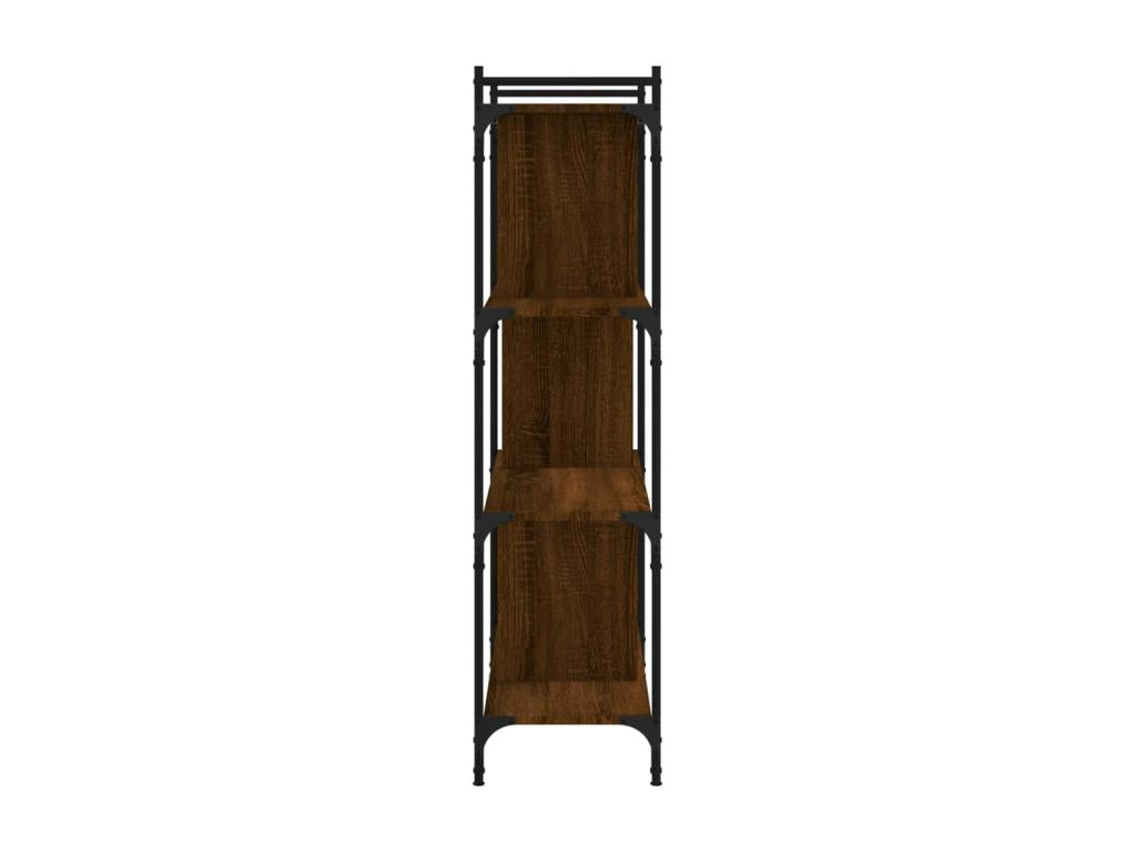 Brown Oak Wood Bookcase, 76 x 32 x 123 cm