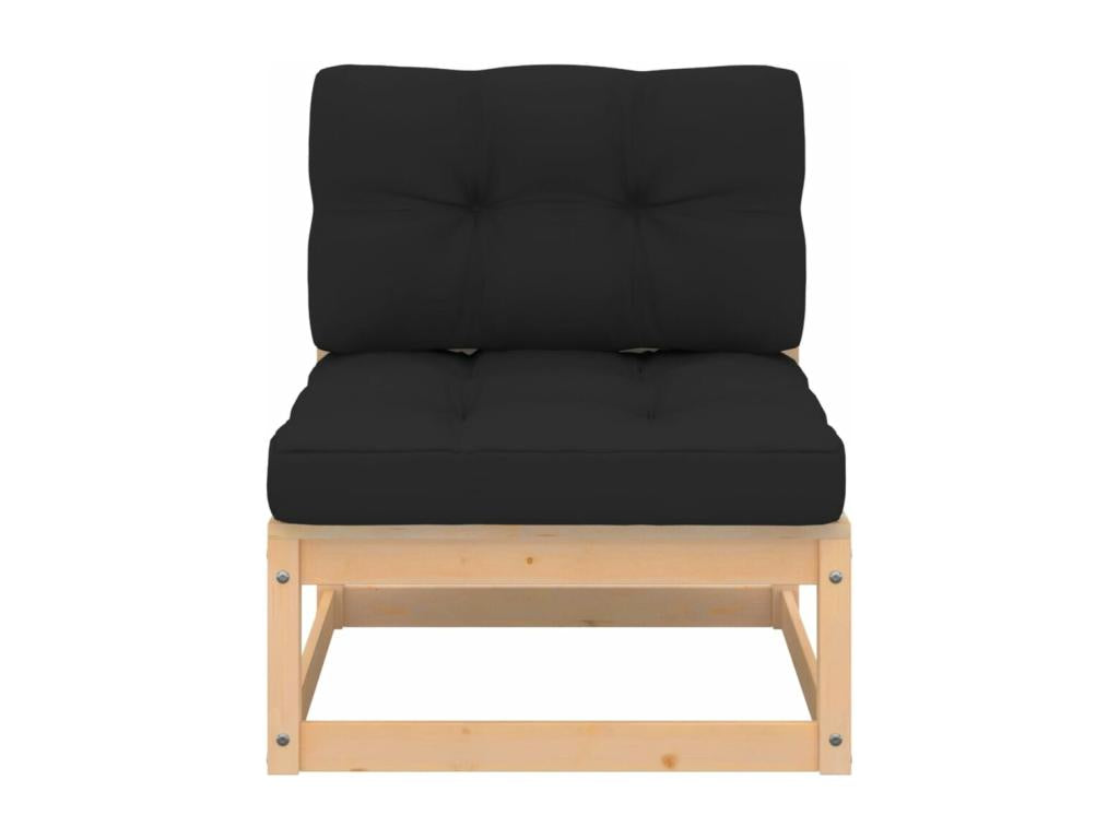 Anthracite Pine Wood Outdoor Furniture Set - dlz1766576423603