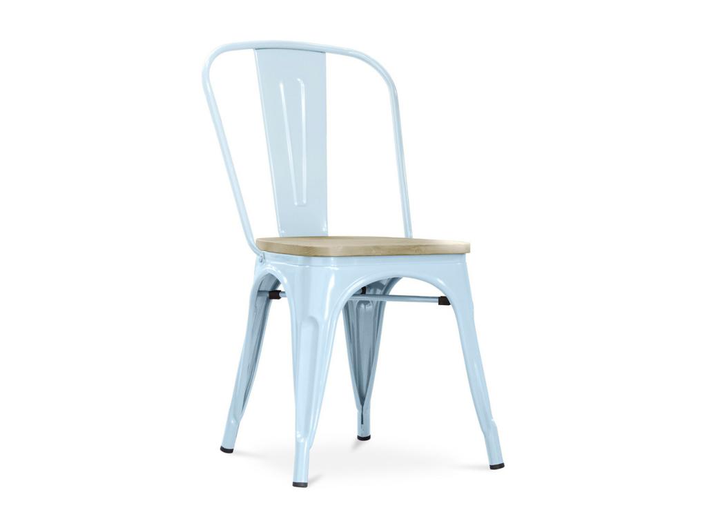 Gray Solid Wood Chair