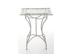 White Metal Side Table, 60 x 60 cm