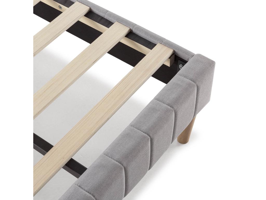 Gray Bed, 140 x 200 cm