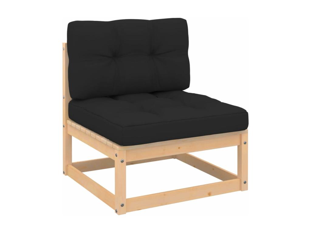 Anthracite Pine Wood Outdoor Furniture Set - dlz1766576423603