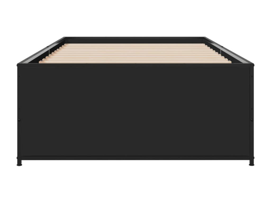 Black Metal Bed Frame, 75 x 190 cm - dlz1766576280679