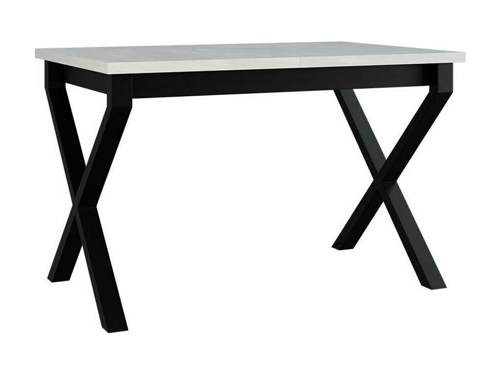 White Metal Table, 75 x 80 x 140 cm