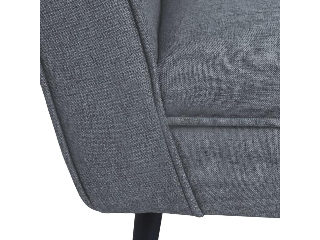 Gray Fabric Accent Chair
