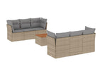 Beige Woven Resin Wicker Outdoor Furniture Set - dlz1766576015562