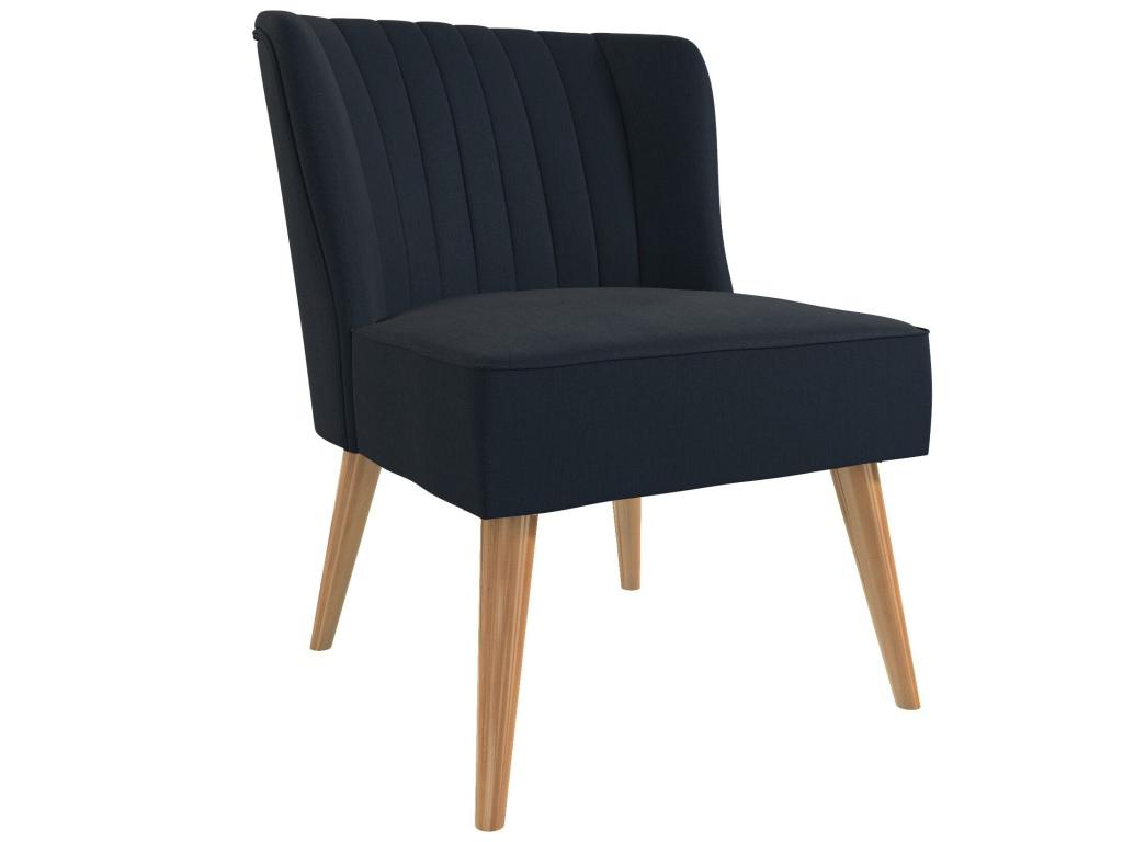 Blue Fabric Accent Chair