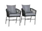Gray Metal Accent Chair