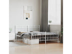 White Metal Bed Frame, 160 x 200 cm