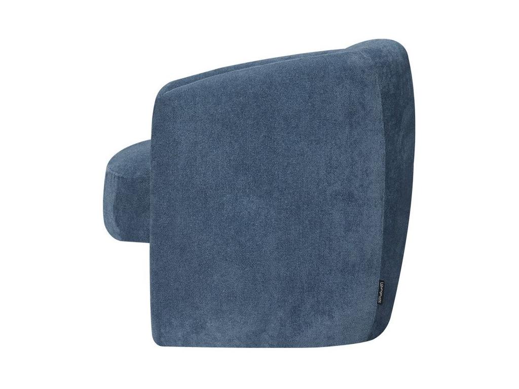 Blue Fabric Accent Chair, 87 x 77 x 75 cm